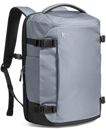 tomtoc 40L Reiserucksack, TSA-freundlicher Handgepäck Rucksack, Wasserdichter Rucksack Handgepäck Flugzeug, Leichter Business Laptop Rucksack Herren Damen für 17,3 Zoll, Großer Weekender-Tagesrucksack