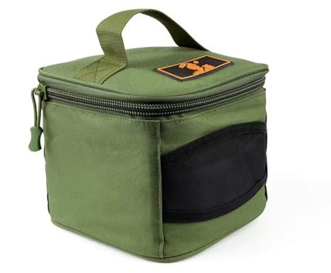 Tactical Ammo Pouch Foldable Rifle Cartridge Bag Portable Ammunition Box For Outdoor Hunting Shooting Bullet Storage Case (Green)