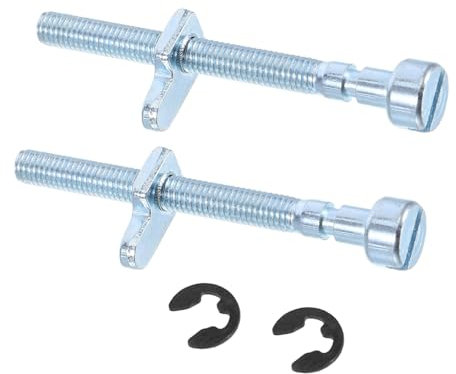 CAXUSD 2 Juegos Tornillo de Ajuste de Tensión para Cadena de Motosierra Compatible con Motosierras Eléctricas y Cortacésped la Seguridad y Estabilidad de Jardinería y Bosque