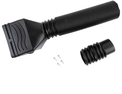 Teleskop-Fallrohr-Verlängerung 50,8 cm, 150,8 cm, Regenablaufanschluss für verbesserte Bodentrocknung (schwarz)