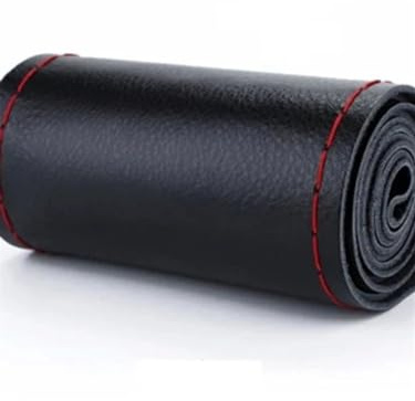 Rivestimento Protettivo Volante Coprivolante Per Auto, Coprivolante, Ecologico, Antiscivolo, Assorbente Del Sudore, Decorazione Semplice E Alla Moda Per Auto(Red Thread)