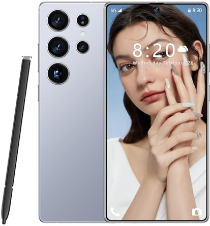 ULUCAN S26 Ultra Global Version 5G Smartphone, Dual Sim Card, 7.3INCH HD Screen, 8000Mah, Waterproof Outdoor Cellphones, Support Face Recognition, Android 14.0 OS,Tianium Blue-1TB