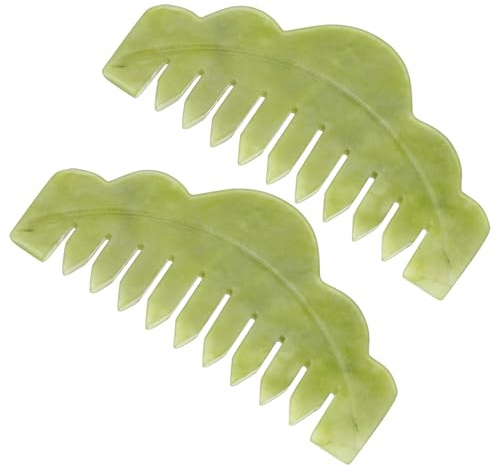 CLISPEED 2 Stück Natürlicher Kopfhaut Massagekamm aus glattem Material Anti statisch Leicht Tragbar Sanfte Pflege für Entspannende Kopfmassage und Pflegendes Haarstyling bei Damen