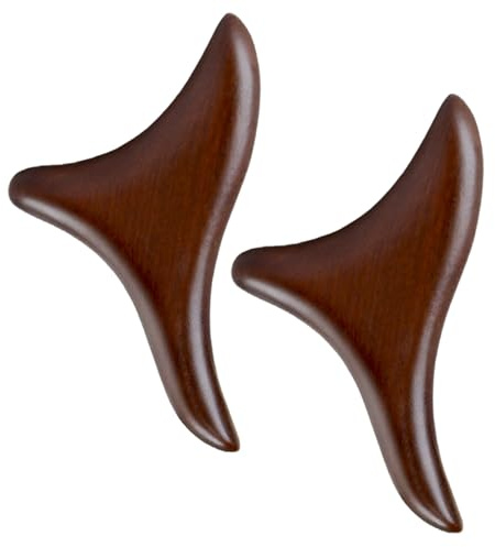 Reflexzonenmassage-Werkzeuge, 2 Stück, Holz-Dreieck-Fußmassagegerät, Hand-, Taillen-, Waden-, Bein- und Fußmassagegerät