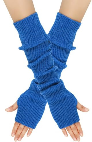 Pulswärmer Damen Armstulpen Damen Handstulpen Strick Stulpen Arm Arm Warmers Lang Armwärmer Handgelenkwärmer Winter Y2k Accessoires