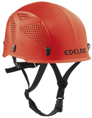 EDELRID Casco da arrampicata unisex per adulti Ultralight III, rosso, taglia unica
