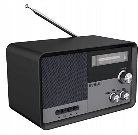 Radio de cuisine en bois rétro Bluetooth Noveen