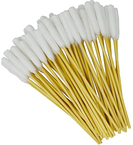 Pirbright Pet Company Extra Large 15cm Pet Dog Cotton Bud Ear Cleaner Long Bamboo Cotton Buds For Cleaning Animals Ears 50 Pack Ear Swab Sticks…