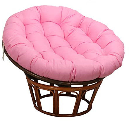 Papasan Kissenbezug Papasan-Sitzkissen Wasserdicht Papasan Stuhlkissen Polster Bodenkissen Verdicken Schaukelkissen Stuhl Weiches Kissen für Innen Balkon Draussen Patio Garten (C 100cm/39.37in)