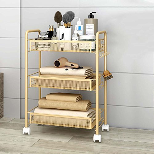 AUNEVN Aufbewahrungswagen, Medizinische Trolleys, Krankenhaus-Behandlungswagen Für Medizinische Geräte, Schönheitssalon-Racks, Multifunktionaler Schönheitswagen, Abnehmbarer Werkzeugwagen/Khaki/45.2X2