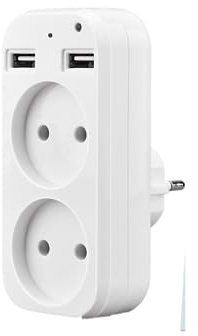 Générique Multiprise Caméra Espion 2 Prises Ultra HD 4K WiFi