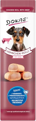 DOKAS - Hühnchen-Rolle mit Rind 32er Pack (32 x 10g)