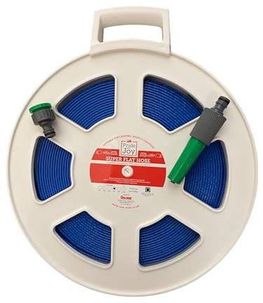Food Grade Flat Hose on Reel 49 Feet 15 Meter Ideal for Drinking Water
