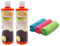 Hob Cleaner, Hob Brite Original Ceramic, Electric, Halogen and Induction Hob Cream Cleaner (250ml, Pack of 2) and Microfibre Cloths