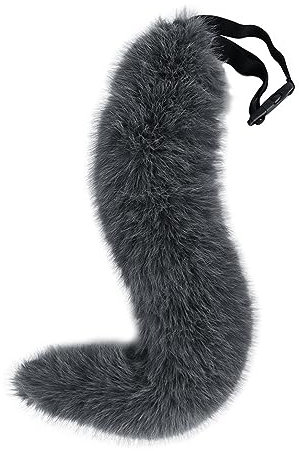 PANHDK Kunstfell, Fuchsschwanz, Tierschwanz, Katzen, Hund, Wolfsschwanz, Japan, Anime, Halloween, Cosplay, Party, Kostüm, Zubehör, Erwachsene, Teenager
