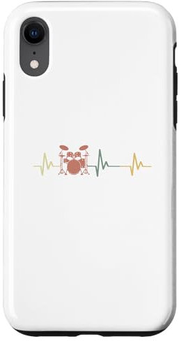 Batterie battement de cœur rétro Coque pour iPhone XR