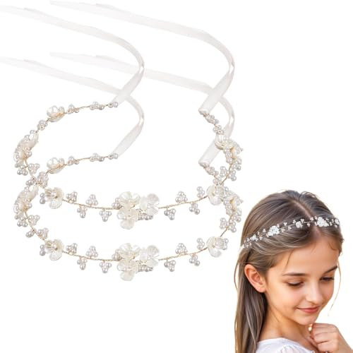 2 Stück Prinzessin Blumenkranz Haare, Blume Haarschmuck Mädchen