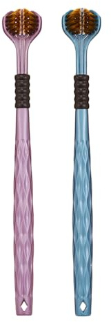 Cepillo de Dientes de Viaje 2 Unidades de Cepillos Manuales | Cepillo Portátil Para Adultos Con Cerdas Lados Para Viaje