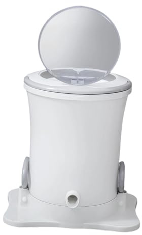 FytStycale Séchoir à Vêtements Essoreuse Séche-linge Manuel Compact Machine à Linge Portable Sans Électricité avec Corde En Nylon Adapté pour Camping Dortoirs Mé, Blanc, L