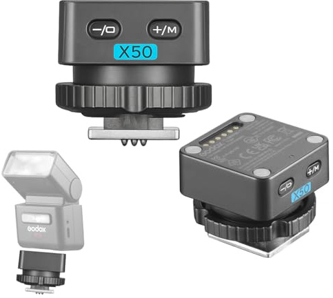 Godox X5O Trigger TTL Wireless per Olympus & Panasonic, Trasmettitore Flash 2.4GHz per iT32 Mini Flash, Trigger da Slitta con Supporto HSS, Batteria Integrata e Indicatore Luminoso