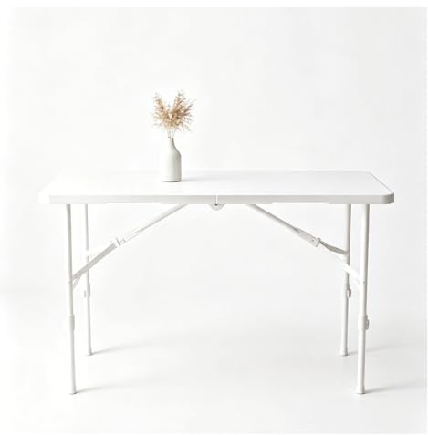 WBBML Buffettisch Robust Flohmarkttisch mit Tragegriff Klappbarer Tisch Messen Veranstaltungen(B)