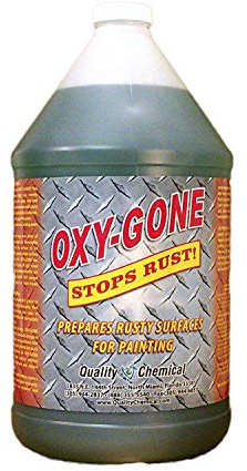 Quality Chemical Oxy-Gone Rust Remover and Metal Treatment/Rust Repair/Prepares surfaces for painting / 1 gallon (128 oz.)