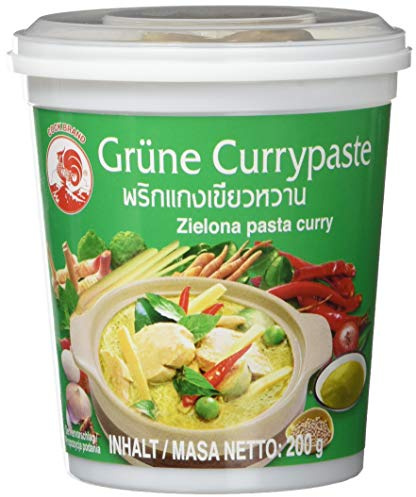 COCK Grüne Currypaste, sehr scharf | Ideal für Currys & Suppen | 4x200g