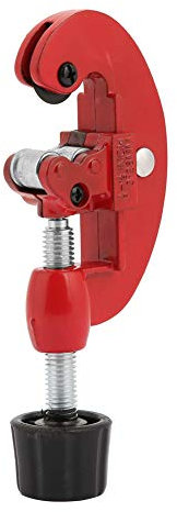 Fafeicy Cortador de Tubos de Metal, Herramienta de Corte de Tubos de Acero y Cobre portátil, para Cortar Tubos de Cobre, Tubos de Aluminio, Tubos PPR, Tubos corrugados (Rojo)