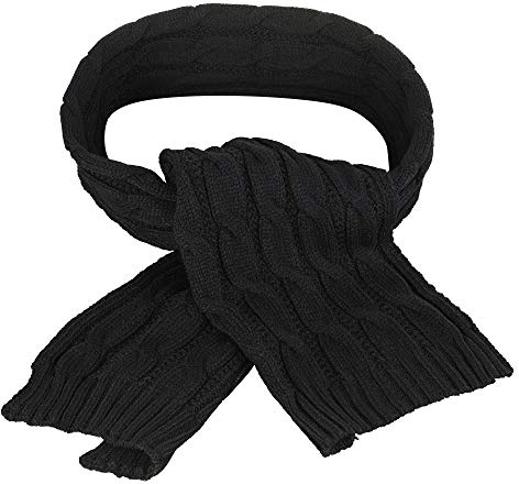 Cool4 Herbst Winter Unisex Strick Schal Rippen Zopf Muster Damen Herren A47