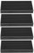 Kühlkörper, 4er-Pack Aluminium-Kühlkörper für Router/CPU/Verstärker/Netzteil/Modul/Motherboard, 50 x 12,7 x 100 mm, schwarz