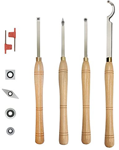 Drechselmesser Set 4 Teilig Drechseleisen Satz Drechseln Drechselbank Holz Drechselwerkzeug Schnitzwerkzeuge Drechseleisen Drehmeißel Set Mit Holzgriff in Holzbox