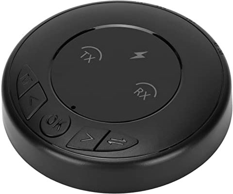 Septpenta Receptor Transmisor Bluetooth 5.0, Adaptador Bluetooth 2 en 1, Micrófono con Cancelación de Ruido Incorporado, Multifuncional AUX de Baja Latencia, para Altavoces, Amplificadores