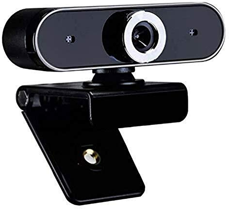 Computer HD Online Lesson USB Live Indoor Video Built-in Sound Absorption Noise Reduction Microphone 360-degree Rotating Multi-function Base Suitable for home comp