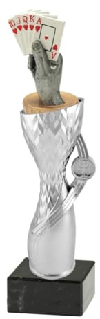 Generico Trofeo Carte Poker, Bridge, Blackjack, Burraco Personalizzato