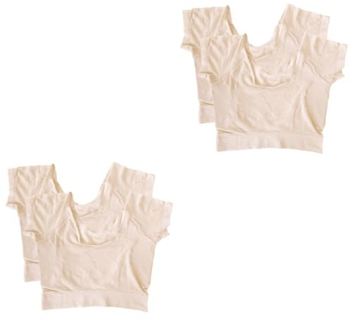 minkissy 4 Stück Schweißpolster-Unterwäsche Sporthemd Männerunterwäsche Frauenunterwäsche summerdress Tanktops für Männer für Damen Weste für Damen Damenweste waschbar Schutz