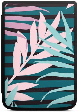 DeinDesign Coque pour liseuse Compatible avec Vivlio Touch HD Plus Etui pour liseuse Protection pour liseuse Tropical Pastel Feuilles