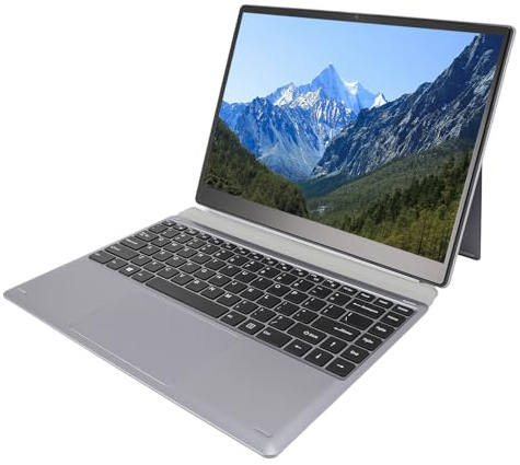Lazmin112 Ordenador Portátil de 14,1 Pulgadas, Tableta Portátil 2 en 1 con Pantalla Táctil 3K IPS, CPU N95, 12GB DDR4, SSD de 1TB, Teclado Magnético, BT4.2, Portátil con Pantalla Táctil