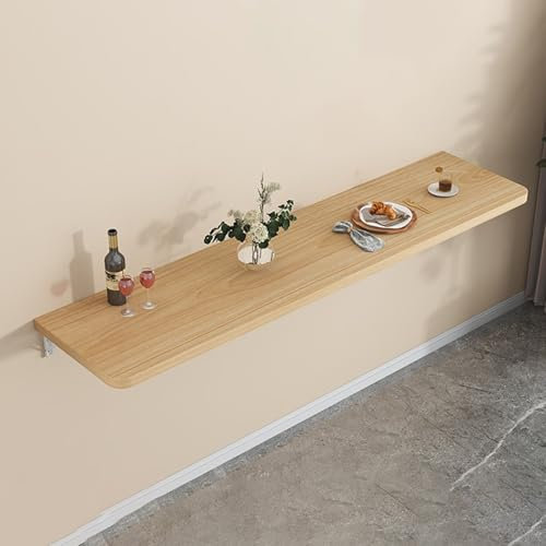 Klappbarer Wandklapptisch Wandklapptisch Wetterfest Schwimmender Multifunktions-Esstisch Kompakter Platzsparender Klappschreibtisch Lernbuchtisch Computertisch Küchentisch Buffettisch(120x40cm)