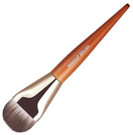 Foundation Contour Brush,Foundation Contour Brush Mjukt bärbart | Tunn foundationborste Smink för att blanda flytande krämpulver Ansiktsskulptering Framhävning Strobing