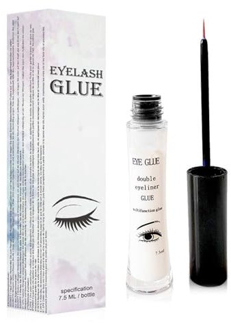 Eyelash Glue, Glue Eyelashes, Colle à Faux Cils, Extension de Cils, Colle à Cils, Colle pour Extension de Cils Professionel, Imperméable et à Séchage Rapide, Excellente Durabilité, 7.5ml