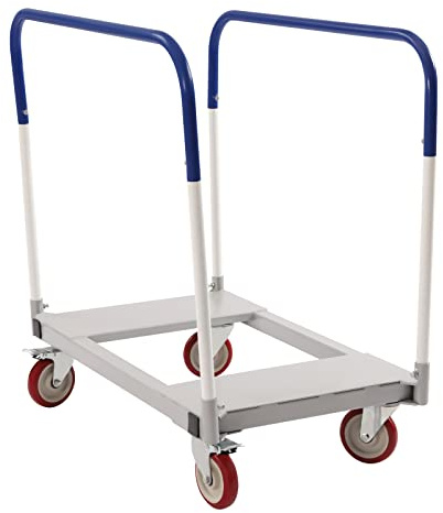 IOUSSJC Steel Panel Truck Cart with 4 Swivel Wheel, 35 x 20 Drywall Cart, Mattress Dolly for Transport Heavy Objects, Planks, Folding Tables, Folding Chairs, 1500 lbs Capacity