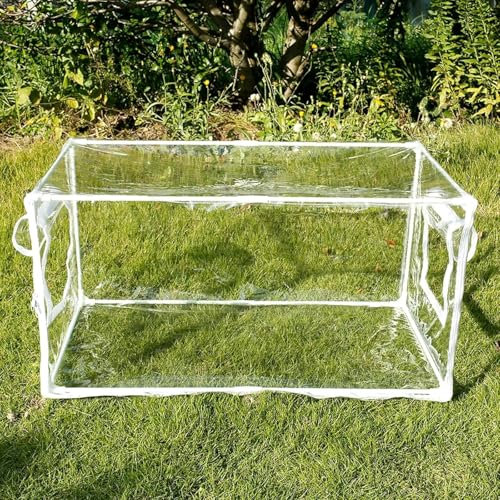 Mini Invernadero para Plantas de Interior y Exterior, portátil de sobremesa con Puerta Enrollable con Cremallera, Tienda de Cultivo pequeña, PVC Transparente.