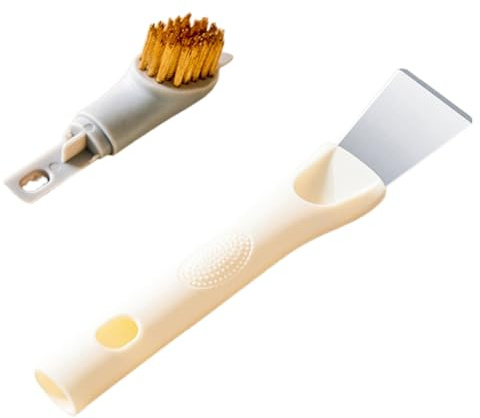 OUNONA Cooktop Cleaning Brush for Kitchen Multipurpose Griddle and Gas Stove Scrubber Durable Bristles for Grease and Grime Removal in Tight Spaces