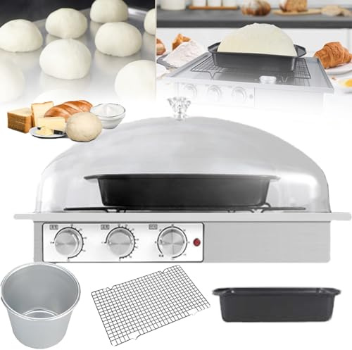 WhFKLca Lievitazione di Pane con Riscaldatore, Macchina per Lievitazione Dell'Impasto Elettrica per Lievitare Il Pane, con Regolazione di umidità/Temperatura/Temporizzazione, Trasparente E Visibile S