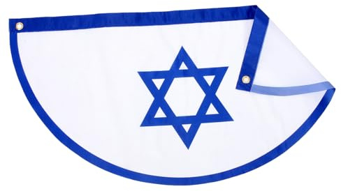 BCOATH Bandiera da Giardino Verticale Israele Resistente alla Sbiaditura Durevole per Decorazioni Esterne e Festività Riutilizzabile per Cortile e Giardino