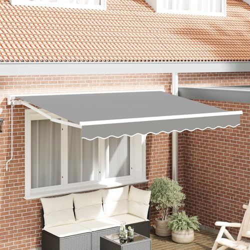 Tenda da sole elettrica a mezza cassetta retrattile in metallo con telecomando resistente ai raggi UV alluminio verniciato a polvere bianco ombra regolabile terrazze tenda da sole