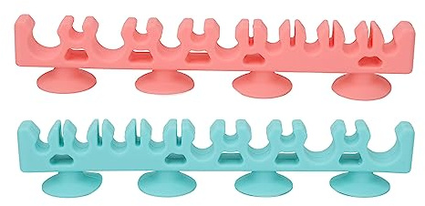 Cygmophing Supporto per pennelli da trucco da parete in silicone, autoassorbente, morbido, delicato, per pennelli da trucco