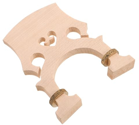 DECHOUS Adjustable Cello Bridge Made of European Maple Wood with Low and Tall Bridge Options, 3/4 Size Design for Rich and Expressive Tone, Replacement Accessory for Beginners