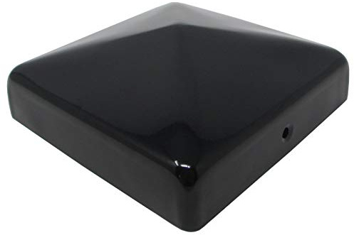 SOTOOLS 8 x Pfostenkappe Pyramide, für 90er Pfosten, schwarz | Pyramidenförmige Abdeckkappe zur Pfostenabdeckung.