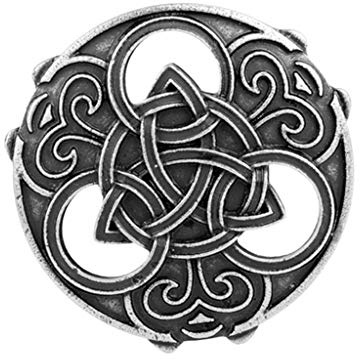 yotijar Viking Broschen Abzeichen Broschen, Runder Schal Runder Umhang - Silber
